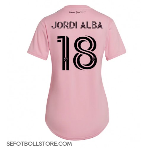 Inter Miami Jordi Alba #18 Replika Hemmatröja Dam 2023-24 Kortärmad